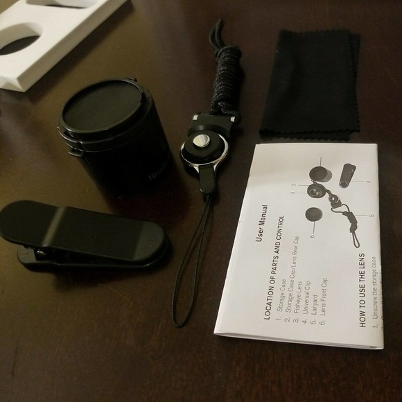 Brookstone Mobile Photo Lens 8mm Super Fisheye Lens Fits Any Smart Phones NOB - Picture 6 of 12